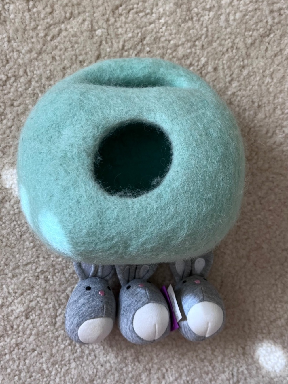 Lovevery Bunnies in a Felt Burrow – The Babbler Play Kit 13–15 Months